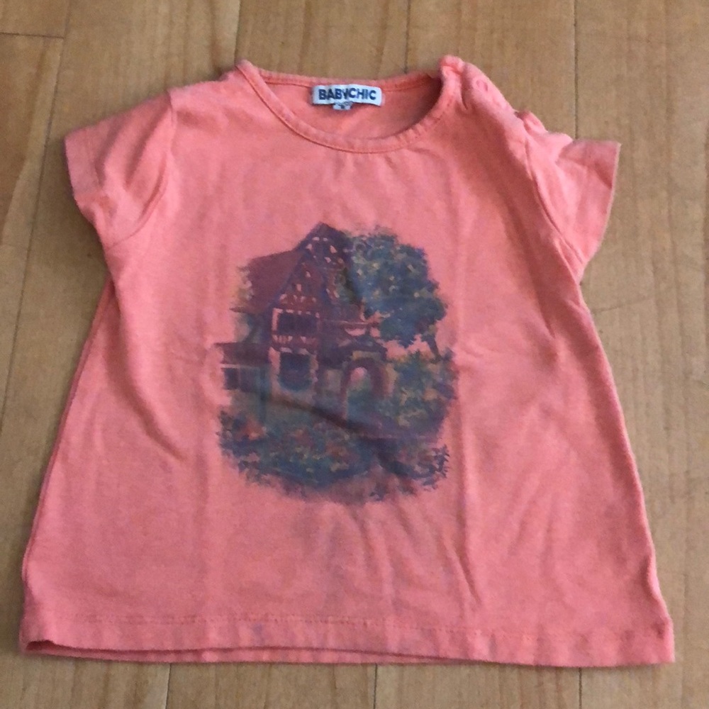 Printed orange tee